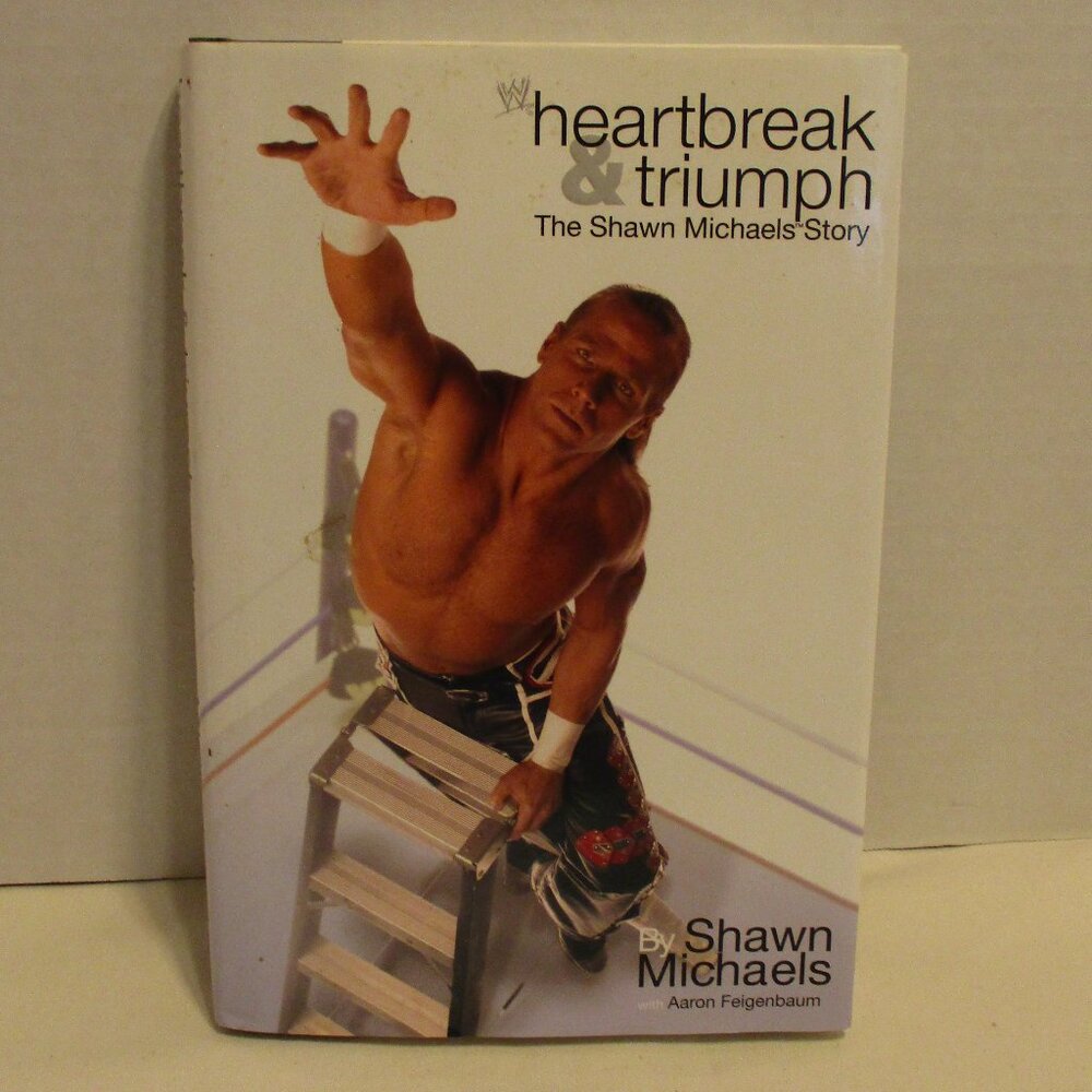 WWE Book Shawn Michaels Heartbreak Triumph Black White WWF Wrestling Book